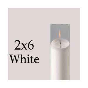 Pillar Candle 2 X 6 White Set of 3 