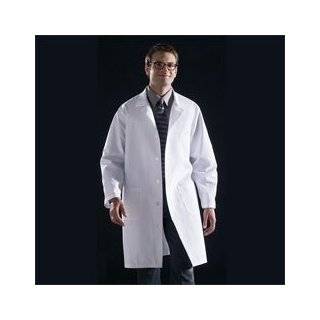 Medline Knee Length Lab Coat, White, Medium