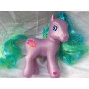  My Little Pony, Pink Pony with Blue Green Real Hair 