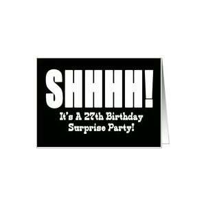  27th Birthday Surprise Party Invitation Card: Toys & Games