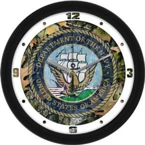  U.S. Navy MILITARY 12In Camo Wall Clock: Sports & Outdoors