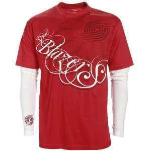  Portland Trail Blazers Red Double Deuce Double Layer T shirt Sports