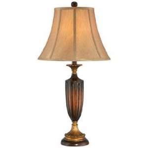 Traditional Bronze Fluted Table Lamp