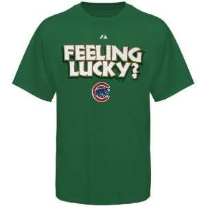 Majestic Chicago Cubs Kelly Green Feeling Lucky T shirt  