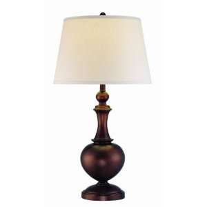 Lite Source LS 21633 Neriah Table Lamp, Copper Bronze with Light Beige 