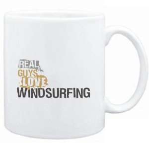    Mug White  Real guys love Windsurfing  Sports
