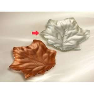  AnnieGlass Satin Leaves Silver Maple Leaf: Home & Kitchen