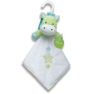  Carters Green White Stars Giraffe Security Blanket: Baby