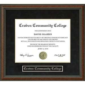  Craven Community College Diploma Frame