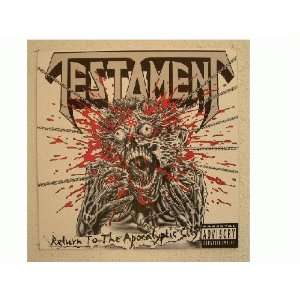   Testament Poster Flat Return to the Apocalyptic City