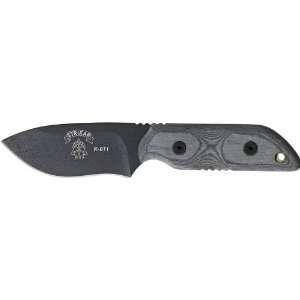  Tops Knives STXL03HP Strikar Fixed Blade Knife with Black 