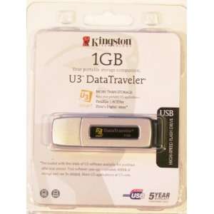  Kingston 1 GB U3 DataTraveler USB Flash Drive (DTIU3/1GBFE 