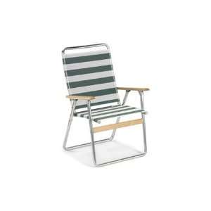   Folding Aluminum Sling Arm Patio Lounge Chair: Patio, Lawn & Garden