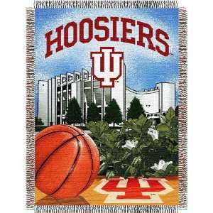  Indiana Hoosiers NCAA Woven Tapestry Throw (Home Field 