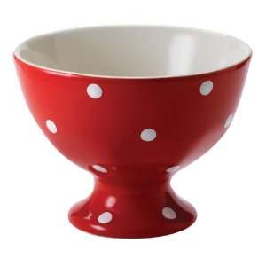  Spode Baking Days Red Individual Footed Bowl, Set of 4 