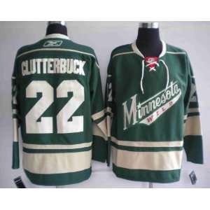 Cal Clutterbuck Jersey Minnesota Wild Green Jersey Hockey 