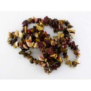  MIGHTY MOUKAITE GEMSTONE CHIP BEADS NECKLACE 36