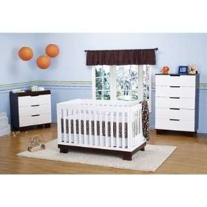   Modo 3 in 1 Convertible Crib Nursery Set in White / Espresso Baby