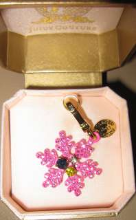JUICY COUTURE 2011 LIMITED EDITION PINK SNOWFLAKE CHARM  