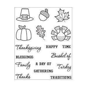  Thanksgiving Clear Stamp Set Arts, Crafts & Sewing