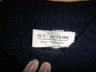 Rare St. John Sportswear Knit Sweater & Pants 2 pc. Suit size 8  