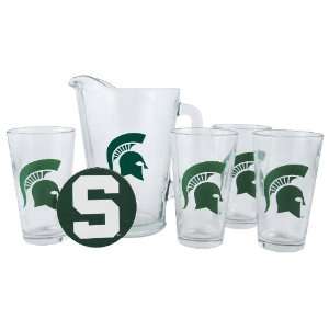 Michigan State Pint Glasses and Pitcher Set  Michigan State Spartans 