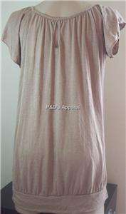 Womens Julies Closet Maternity Brown Shirt Top Blouse M  