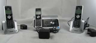 Lot of 3 VTech Dect 6.0 6053 Cordless Telephones with Adapters  