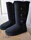 kids UGG Bailey Button Triplet Boots in Black 13