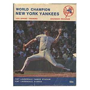  1979 New York Yankees Spring Training Program