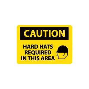   CAUTION Hard Hats Required In This Area Safety Sign: Home Improvement