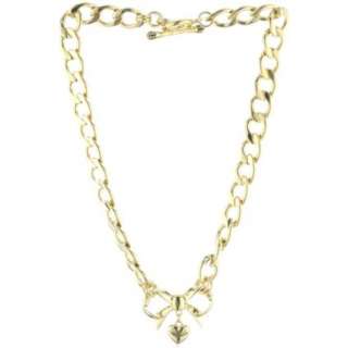 Juicy Couture Charms Gold Tone Tone Starter Bow Necklace   designer 