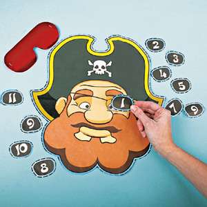 PIN THE EYE PATCH ON THE PIRATE Pirate Party Fun Game NEW  