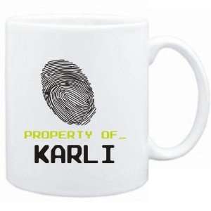 Mug White  Property of _ Karli   Fingerprint  Female Names  