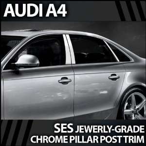  2009 2010 Audi A4 6pc. SES Chrome Pillar Trim Covers 