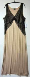 SOMA BY CHICOS COOL NIGHTS DECADENT LACE GOWN NWT SZ L  