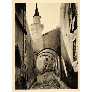  1935 Tripoli Libya Street Lane Minaret Martin Hurlimann 