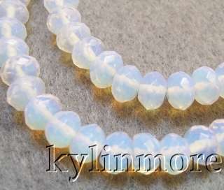 description type of stone white opal man made length 15 size approx 
