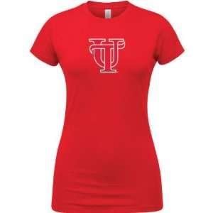  Tampa Spartans Red Womens Logo T Shirt: Sports & Outdoors