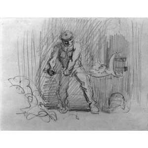 Drawing Man shoveling coal