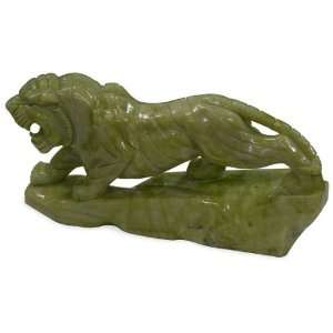  Jade Tiger Sculpture Statue