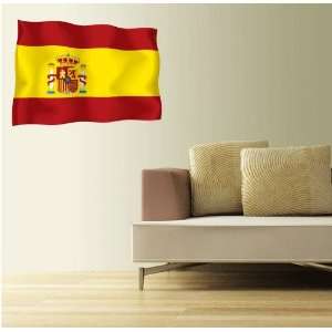 SPAIN Flag Wall Decal Room Decor 25 x 18
