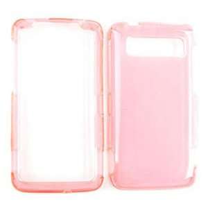  HTC Trophy P6985/P6986 Transparent Pink Hard Case,Cover 