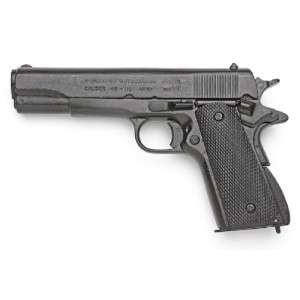 Replica Black 1911 Metal 45 Colt Pistol Gun Prop New Auto WWII NON 
