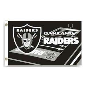  Oakland Raiders NFL Field Design 3x5 Indoor/Outdoor Flag 