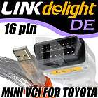   16 Pin OBD2 OBDII DLC3 Diagnostic Cable Cord for TOYOTA & Software TIS
