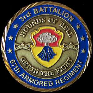3rd Battalion, 67th Armor, 4th ID OIF Challenge Coin  
