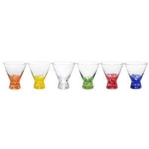  Dansk Vivacious Set of 6 Assorted Colors Cocktails 