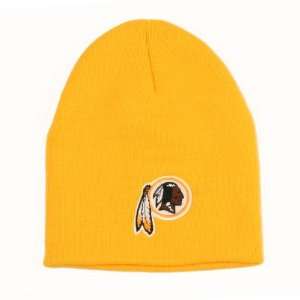   Embroidered Logo Winter Knit Beanie Hat   Yellow