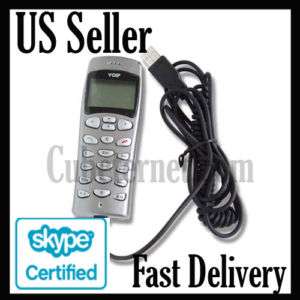 USB LCD VoIP Phone Handset for Skype Yahoo MSN GTalk  